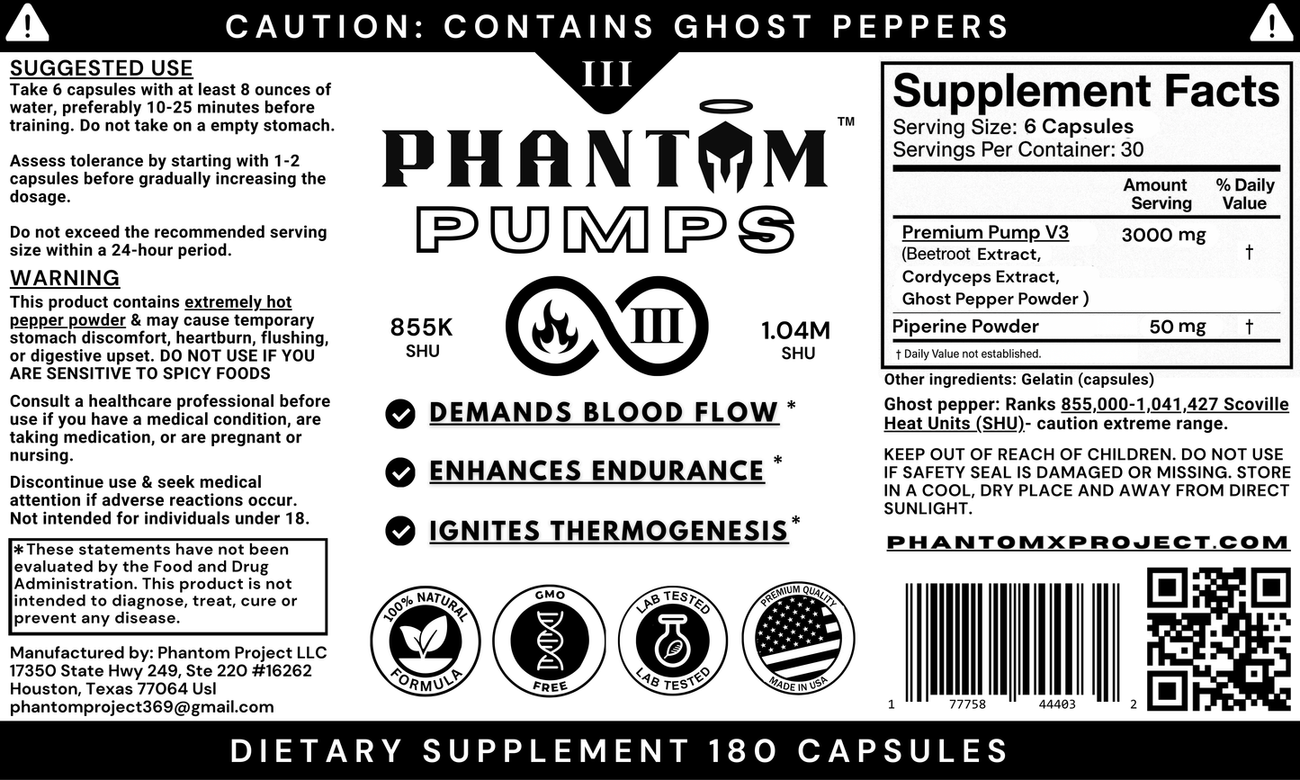 Phantom Pumps V3 Ghost Pepper